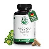 Rhodiola Rosea | 120 Kapseln | Hochdosiert: 500 mg pro Kapsel | Vegan | 4...