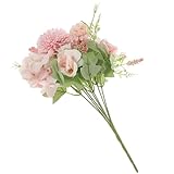 Supvox Künstlicher 7 zweigiger Rosenstrauß Kunstvolle Seidenblumen...