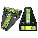 Wasserwaage klein, 2 Stück Magnetische Mini Wasserwaage, Kreuzwasserwaage,...