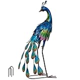 TERESA'S COLLECTIONS Outdoor-Statuen, Pfauendekoration, Hofkunst,...