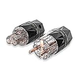 Viborg VE503+VF503 Reines Kupfer HiFi Schukostecker Netzstecker+High End...