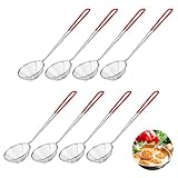 8 Pcs Fondue Sieb Edelstahl Küchensieb mit Griffen Feinmaschig Küchensieb...
