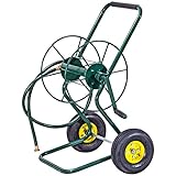 GOPLUS Schlauchwagen Metall, Gartenschlauchwagen für 3/4' Schlauch bis...