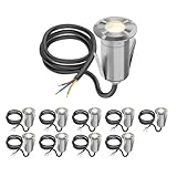 ledscom.de 10 Stück LED Bodeneinbauleuchte GLOX für außen, IP67,...