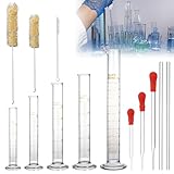 Messzylinder Glas, 13 Stück Dickglas Graduierten Glasmesszylinder Set mit...