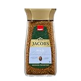 Jacobs Mild löslicher Bohnenkaffee, Instant Kaffee, 200 g im Glas, für...