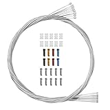 10 x Fahrrad Universal Schaltzug mit 10 x Endhülsen Endkappen aus Stahl...