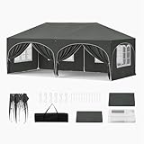 Pavillon, Faltpavillon 3x6 m, 6 Seitenwänden, Partyzelt wasserabweisend...