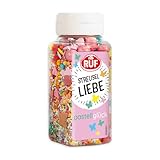 RUF Streusel Pastell Glück, Schmetterlinge und Blumen essbar für Torte,...