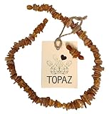 TOPAZ® Bernsteinkette Länge 30 cm + 3 cm Verlängerung incl. gegen Zecken...