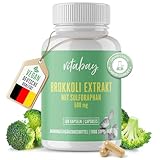 Vitabay Brokkoli Kapseln 500mg Brokkoli Extrakt 180 VEGANE Kapseln -...