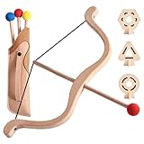 Pfeil- und Bogenset für Kinder, Pfeil und Bogen aus Holz, Bogenschießset...