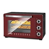 WOLTU Mini Backofen, Pizzaofen 32 L, 1600 W, 100-230 °C, 0-60 Min. Timer,...