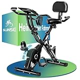 Heimtrainer Fahrrad, SLUNSE 2025 Neu Hometrainer Fahrrad mit stabilem...