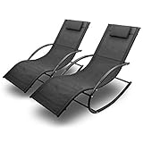 BITUXX Sonnenliege Gartenliege Relaxliege Schaukelliege Liegestuhl...