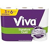 Viva Signature Papierhandtücher, 3 Doppelrollen, 86 Blatt pro Rolle