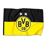 Hissfahne 2 Sterne 150x100 cm Borussia Dortmund Fahne Flagge BVB 09