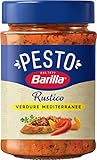 Barilla Pesto Rustico Mediterraneo 1 x 200g | Glutenfreie Italienische...