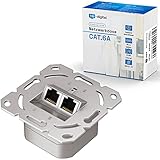 hb-digital 1x CAT 6a Netzwerkdose LAN Dose Universal Anschlussdose - 2X...