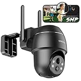 COOAU 5MP Überwachungskamera Aussen Akku, Kabellos WLAN IP Kamera Outdoor...