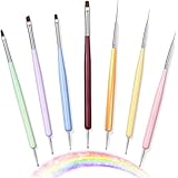 7 Nail Art Pinsel Set für Enthält Nagellackpinsel, Nailart-Malpinsel,...