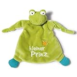 NICI Schmusetuch Frosch ‚Kleiner Prinz´ 25x25cm – Frosch Schnuffeltuch...