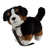 Kuscheltier Berner Sennenhund mit Leine 23 cm braun/schwarz/weiß stehend...