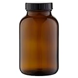 1 x Weithalsflasche 1000ml Braunglas inkl. Schraubverschluss mit...