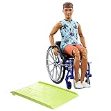 Barbie-Puppe Fashionista, Puppe Ken im Rollstuhl mit braunen Haaren,...