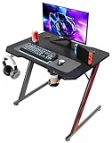 Homall Gaming Tisch 80 x 52 cm, Z-Frame Gaming Schreibtisch mit...