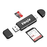 Vanja SD Kartenleser Adapter Micro USB SD Card Reader & USB...