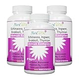 3er Pack Immun-Komplex mit 15 aktiven Inhaltsstoffen - Echinacea, Brokkoli,...