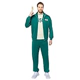 (PKT) (9915284) Adult Mens Squid Game Player 456 Costume (Medium)