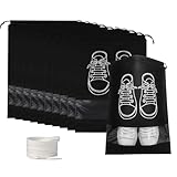 Reiseschuhtasche, 10 Stück Tragbare Schuhbeutel 32x44 cm, Wiederverwendbar...