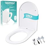 Toilettendeckel mit Absenkautomatik,Urea-Duroplast WC Sitz Quick-Release...
