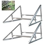 SAVOLAR Solarmodul Halterung 2 Stück, Aluminium & Edelstahl, Wandmontage,...