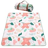 Große Picknickdecke, 78,7 x 78,7 Zoll, wasserdicht, mehrschichtig,...
