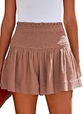 Tincini Shorts Damen Sommer Baumwolle Elastisch High Waist Kurze Hosen...