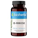 D-Ribose Kapseln – 100 Stück mit 540 mg D-Ribose und Vitamin B6 für...