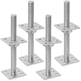 4x Pfostenträger 80x250mm Stützenfuß Bodenfuß Betonfuss...