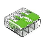WAGO Green Range Klemme 3-Leiter I bis 4mm² I Verbindungsklemme 3 Leiter...