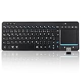 Bnnwa Kabellose Bluetooth-Tastatur mit Touchpad, kabellose TV-Tastatur mit...