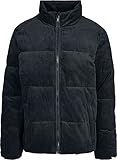 Urban Classics Herren Boxy Corduroy Puffer Jacket Jacken, Black, XL