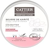 Cattier Sheabutter für Haut und Haar 100 Prozent biologisch,...