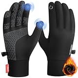 PULIOU Handschuhe Herren Damen Winter Warme Fahrradhandschuhe...