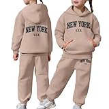 Generisch Trainingsanzug Kinder Mädchen Jogginganzug 2-teiliges Hoodie &...