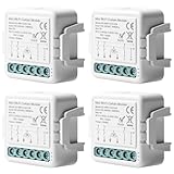 4 Stücke WiFi-Smart-Rollladenschaltermodul: Tuya WiFi Rolladenschalter...