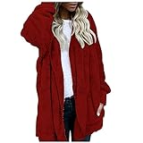 Fleecejacke für Damen, Übergröße, Cardigan-Mantel für Damen,...