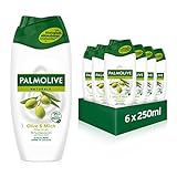 Palmolive Duschgel Naturals Olive & Milch 6x250 ml - Cremedusche mit...