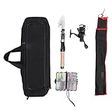 Domary Teleskop-Angelruten-Kombination mit Korkgriff, Tragbare...